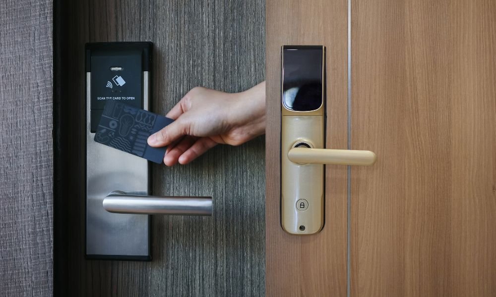 What is passive door lock?