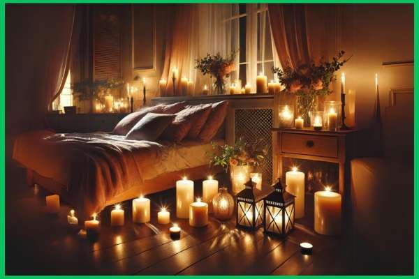 The Magic of Candlelight in the bedroom