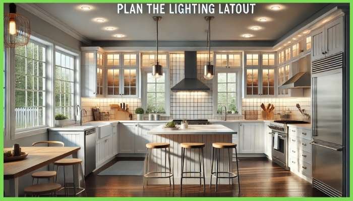 Plan the lighting layout