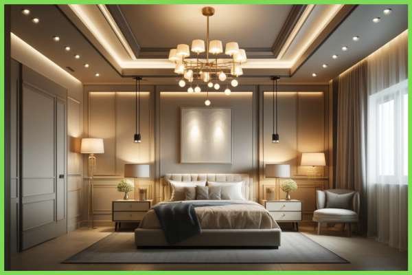 Bedroom Layered Lighting